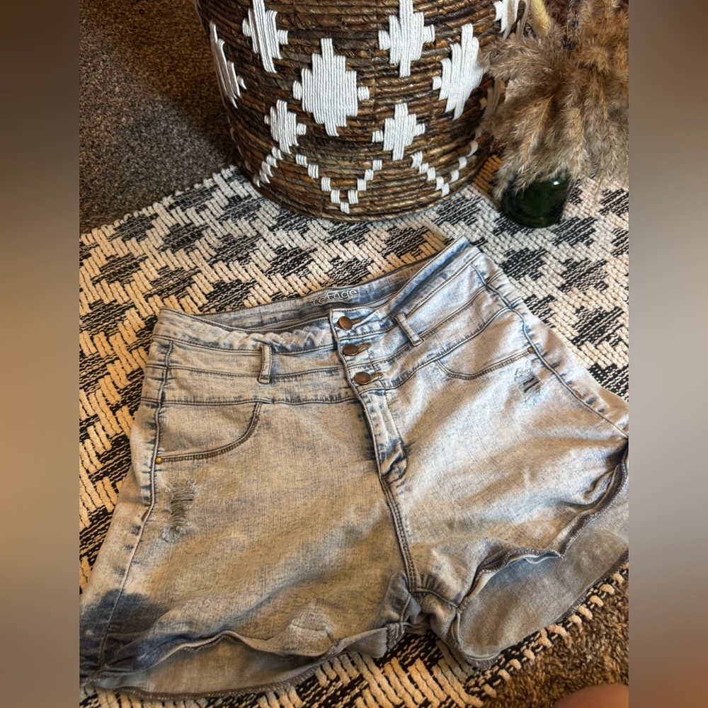 Light Wash Denim Shorts